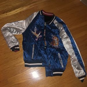 Satin Reversible Japan Bomber Jacket - Barely worn